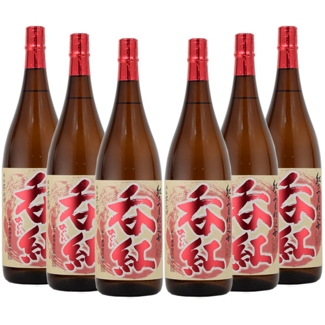 紅芋 呑紅(のんくれ) 25度 1800ml&times;6本 芋焼酎 鹿児島酒造※北海道･東北エリアは別途運賃が1000円発生します。｜オーリック