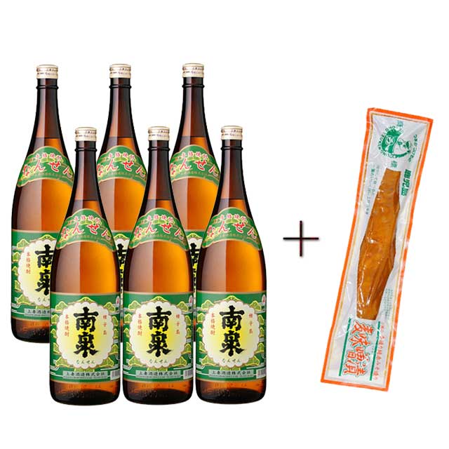 南泉 25度 1800ml×6本･麦みそ一本漬け 200g付 芋焼酎 種子島 上妻酒造※北海道・東北エリアは別途運賃が1000円発生します。 9,605円