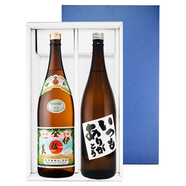 いつもありがとう・伊佐美 1800ml×各1本 箱入父の日 贈答 プレゼント 焼酎セット ※北海道・東北地区は、別途送料1000円が発生します。