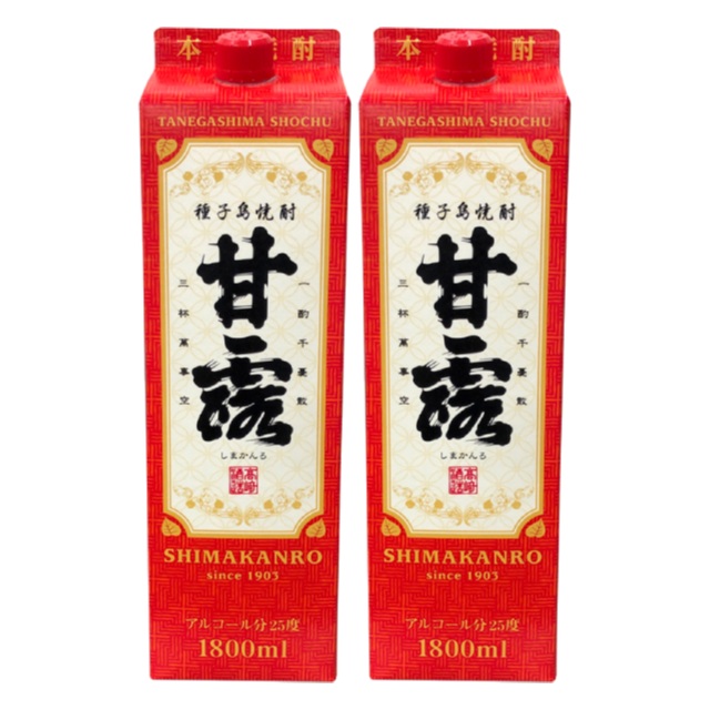 しま甘露 25度 パック 1800ml×2本 芋焼酎 種子島 高崎酒造※北海道･東北エリアは別途運賃が1000円発生します。