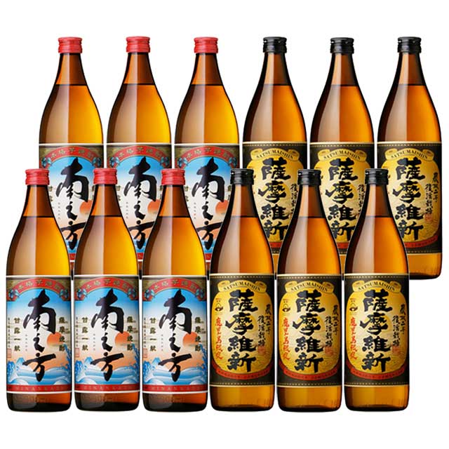 鹿児島限定芋焼酎セット(南之方･薩摩維新)900ml×各6本 計12本セット※北海道・東北地区は、別途送料1000円が発生します。 10,164円