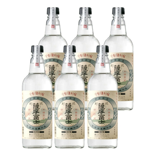 薩摩富士 復刻版 25度 720ml&times;6本 芋焼酎 濱田酒造 化粧箱入※北海道･東北エリアは別途運賃が1000円発生します。｜オーリック