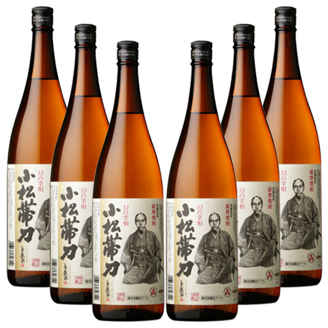 鹿児島限定ラベル 小松帯刀 25度 1800ml×6本 芋焼酎 吹上焼酎※北海道・東北エリアは別途運賃が1000円発生します。 12,056円