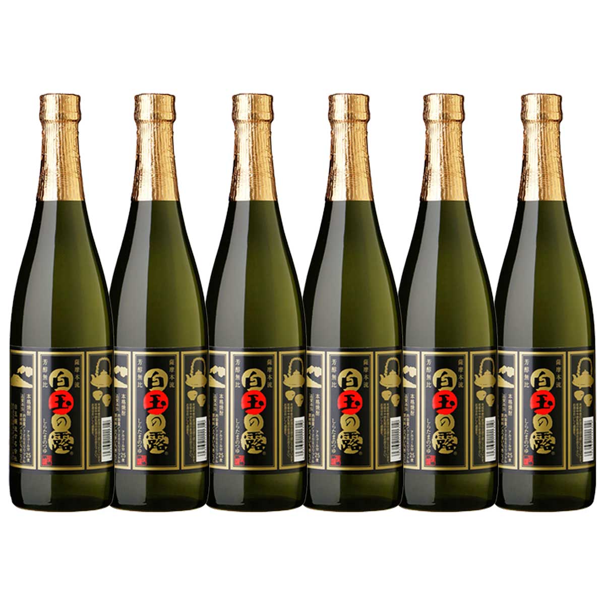 白玉の露 25度 720ml×6本 芋焼酎 白玉醸造※北海道・東北地区は、別途送料1000円が発生します。