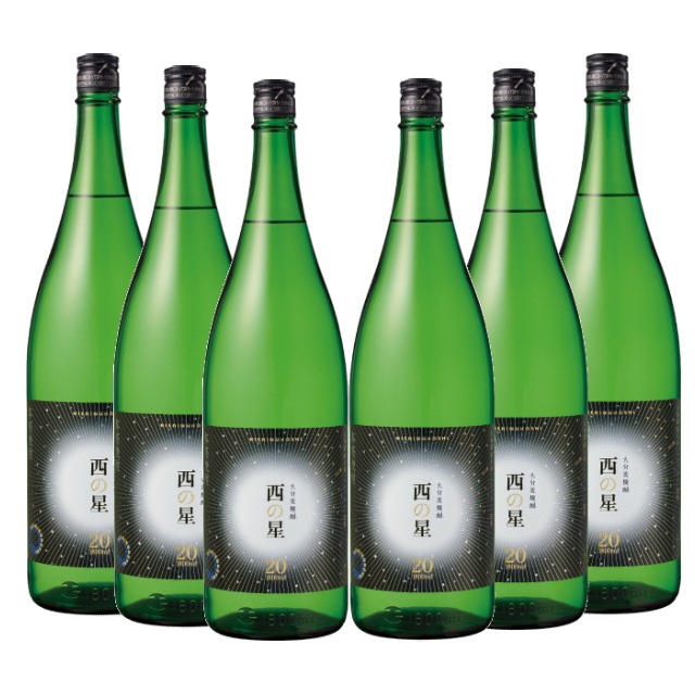西の星 20度 1800ml×6本 麦焼酎 三和酒類 大分県※北海道･東北エリアは別途運賃が1000円発生します。