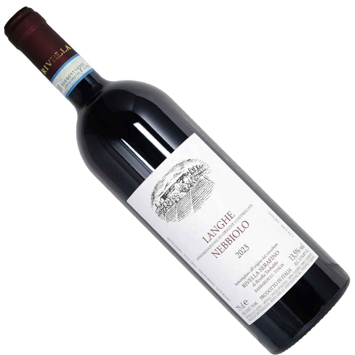 ［2023］ ランゲ・ネッビオーロ 750ml赤 リヴェッラ・セラフィーノ イタリア・ピエモンテ州Langhe Nebbiolo 2023 Rivella Serafino｜オーリック