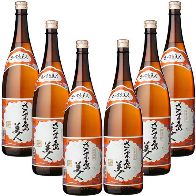 さつま島美人 25度 1800ml×6本 セット 芋焼酎 長島研醸※北海道・東北エリアは別途運賃が1000円発生します。