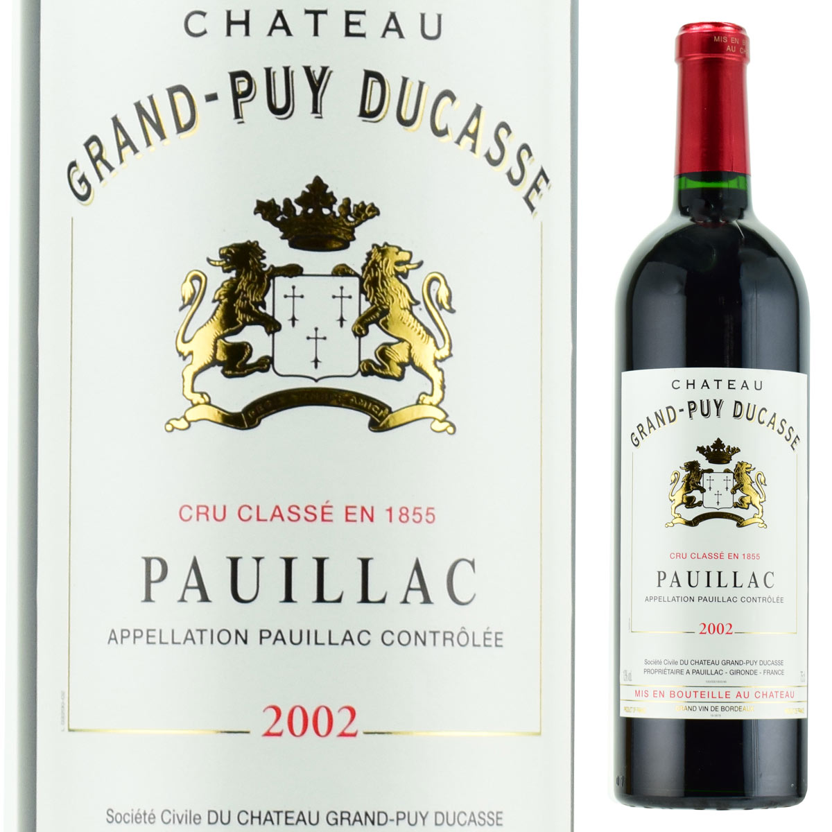 シャトー・グラン・ピュイ・デュカス 2002 750ml赤 フランス・ボルドー ポイヤック格付5級GRAND PUY DUCASSE 送料は無料(送料欄にクール便代金が加算されます)|オーリック