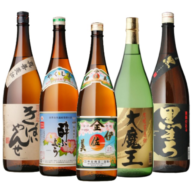 プレミアム焼酎 伊佐美･三岳酔ふようが入ったお得なセット！伊佐美･三岳酔ふよう･大魔王･きばいやんせ･黒まろ 25度 1800ml×各1本 計5本※北海道・東北地区は、別途送料1000円が発生します。
