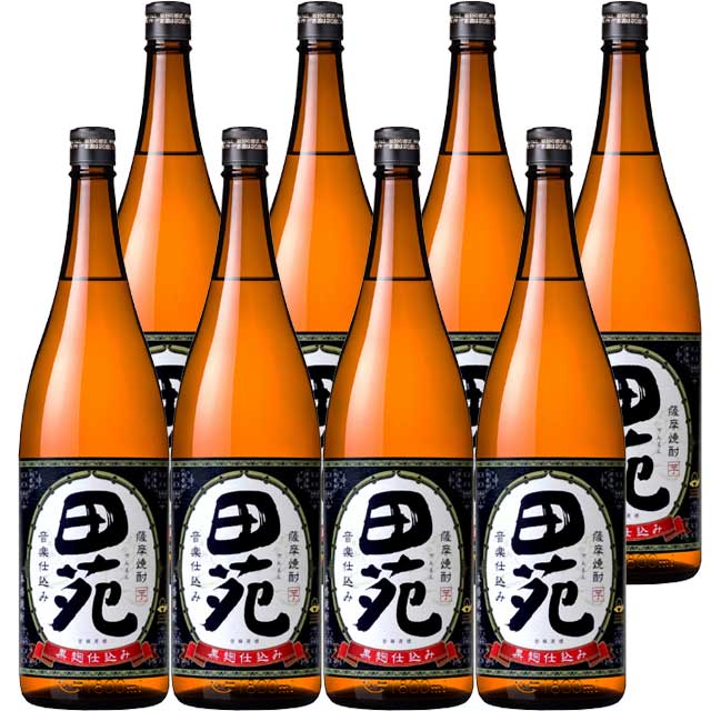 田苑 黒 25度 1800ml&times;8本 芋焼酎 田苑酒造 黒麹※北海道・東北エリアは別途運賃が1000円発生します。｜オーリック