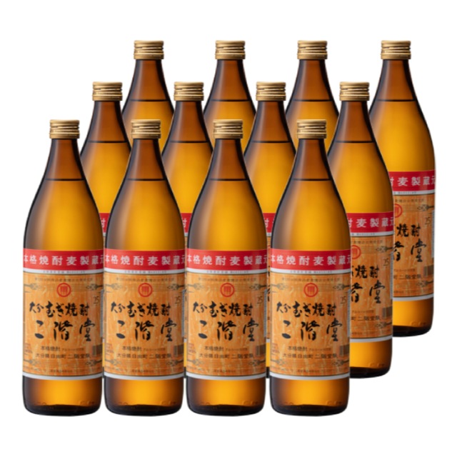 二階堂 25度 900ml×12本 麦焼酎 二階堂酒造 大分※北海道･東北エリアは別途運賃が1000円発生します。
