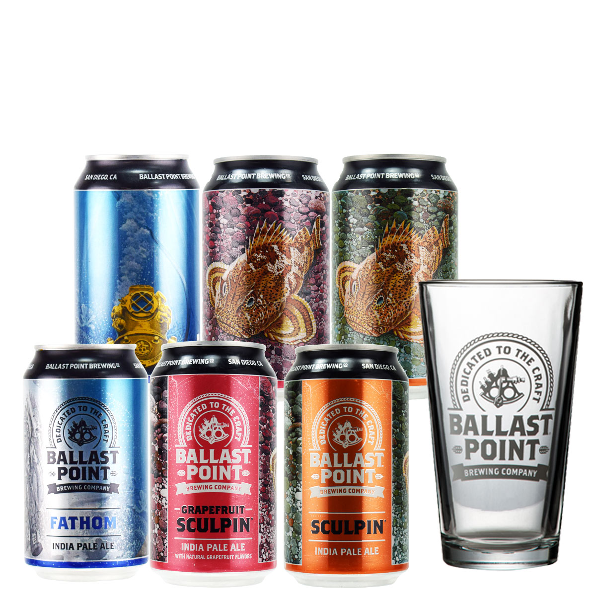 【楽天市場】バラストポイント IPA 3種×12本セット パイントグラス付 アメリカビール クラフトビール Ballast Point