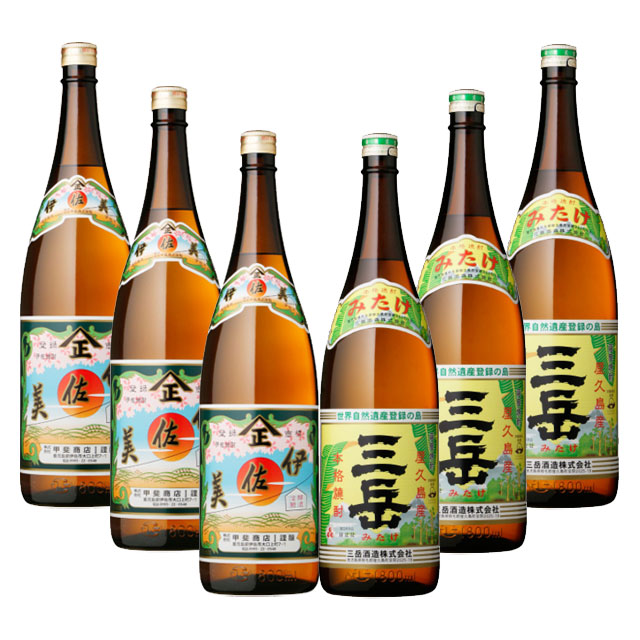 楽天市場】プレミアム焼酎 伊佐美・三岳25度 1800ml ×各3本 計6本 飲み