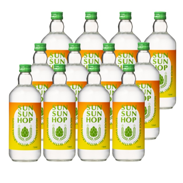 SUN SUN HOP(サンサンホップ)25度 720ml×12本 麦焼酎 田苑酒造※北海道・東北エリアは、別途運賃が1000円発生します。|オーリック