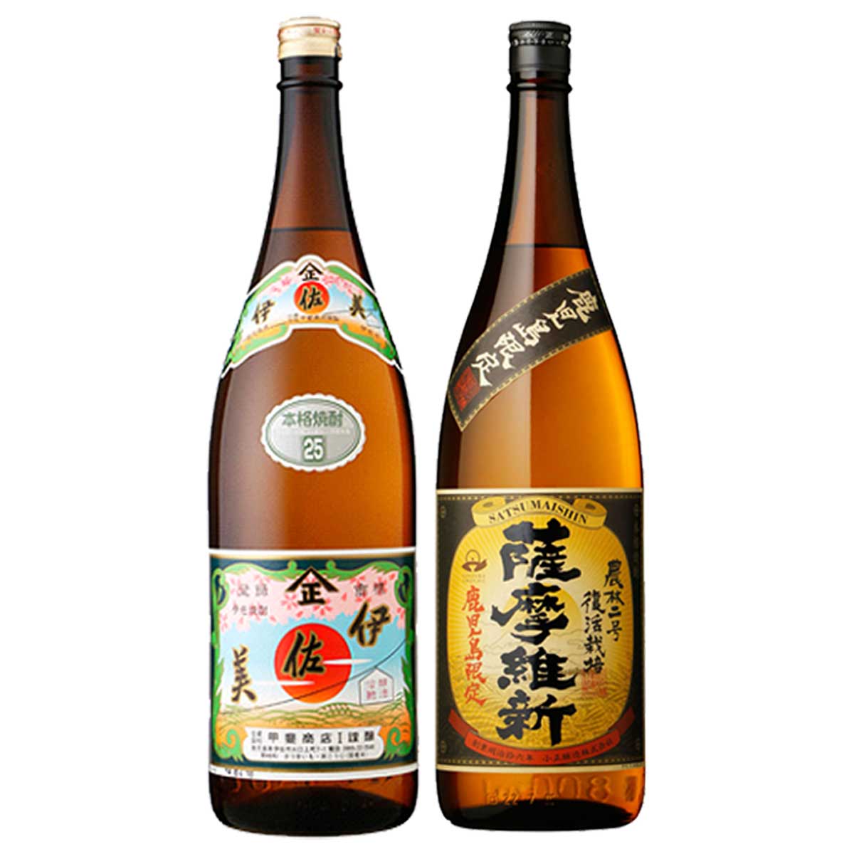 伊佐美 ･ 薩摩維新 1800ml × 各1本 計2本 セット父の日 送料無料 焼酎セット ギフト 贈り物 ※北海道・東北地区は、別途送料1000円が発生します。 6,871円