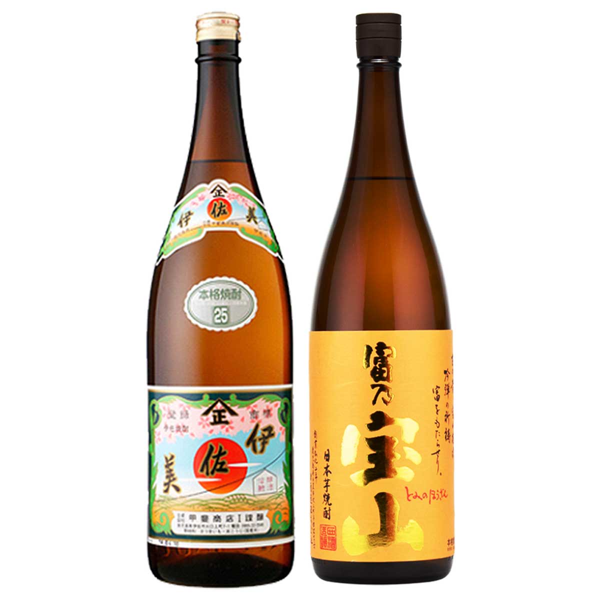 伊佐美 ･ 富乃宝山 1800ml × 各1本 計2本 セット父の日 送料無料 焼酎セット ギフト 贈り物 ※北海道・東北地区は、別途送料1000円が発生します。 6,847円