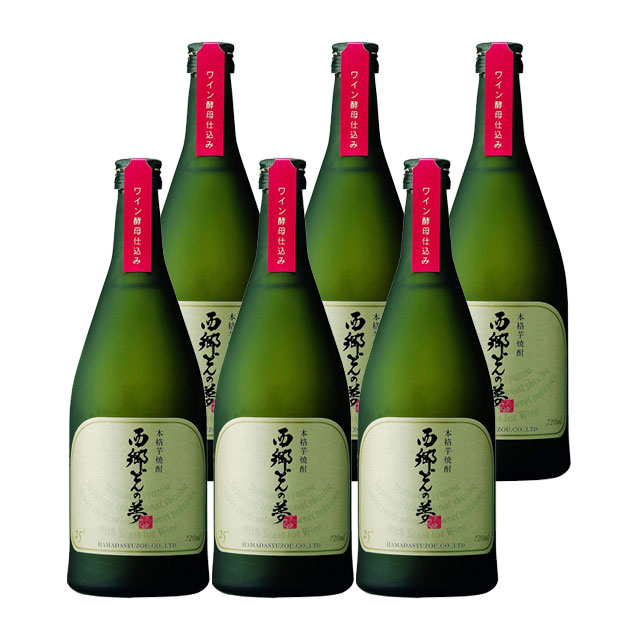 西郷どんの夢 25度 化粧箱入 720ml×6本 芋焼酎 濱田酒造※北海道･東北エリアは別途運賃が1000円発生します。