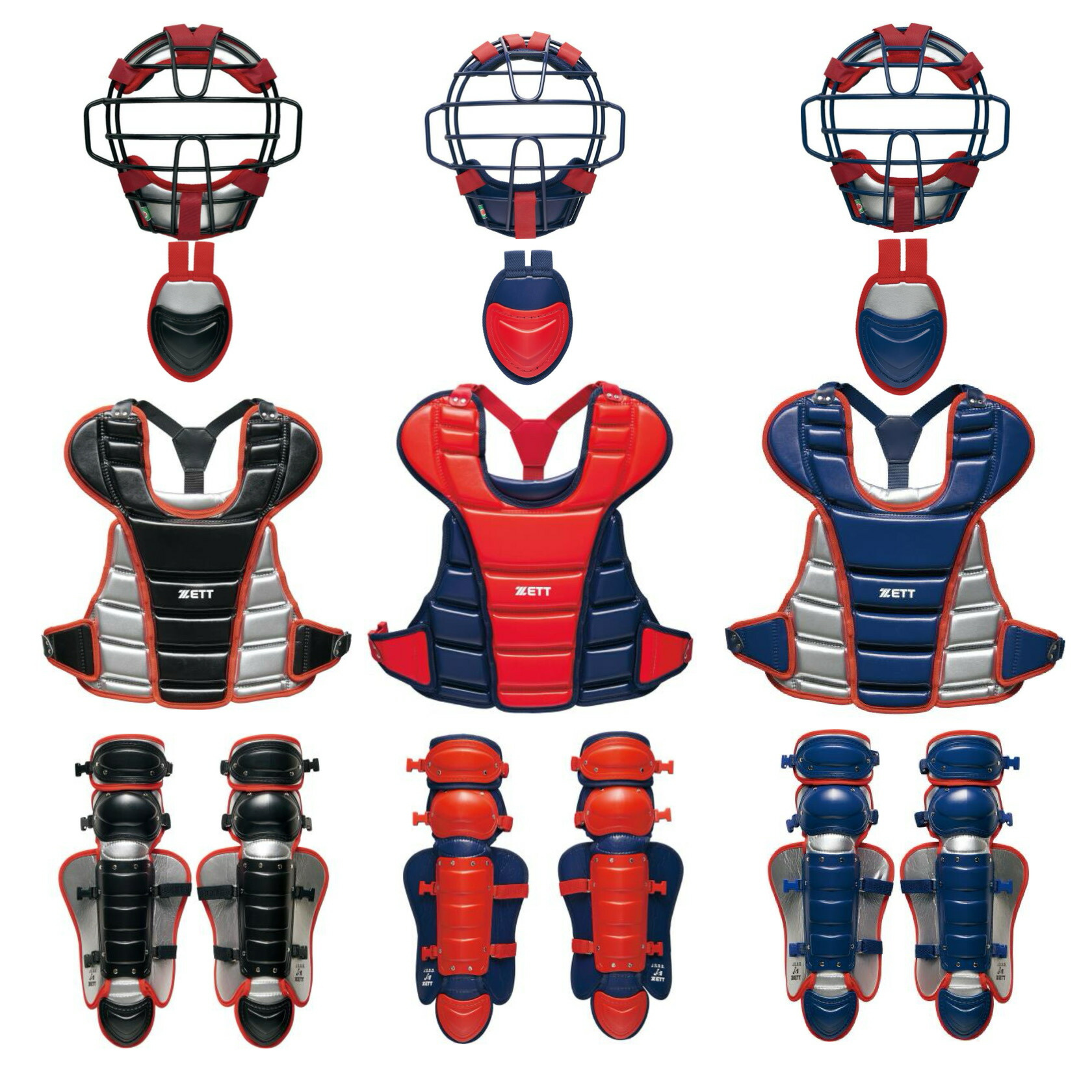 楽天市場】ゼット 少年軟式用キャッチャー防具3点セット トップ