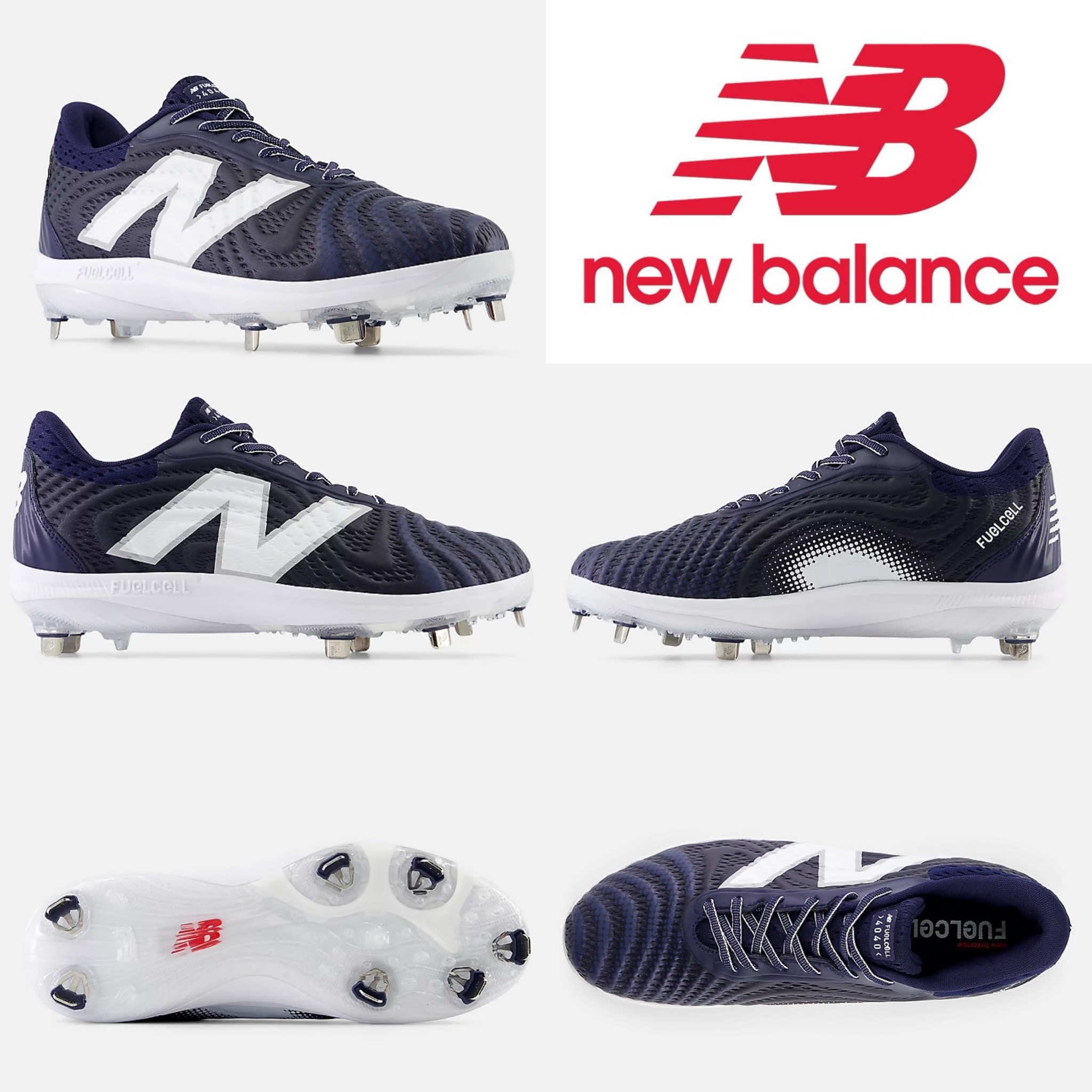 New Balance スパイクシューズ ネイビー/ホワイト 未使用 楽天市場】ニューバランス 金具スパイク 野球 NEW BALANCE