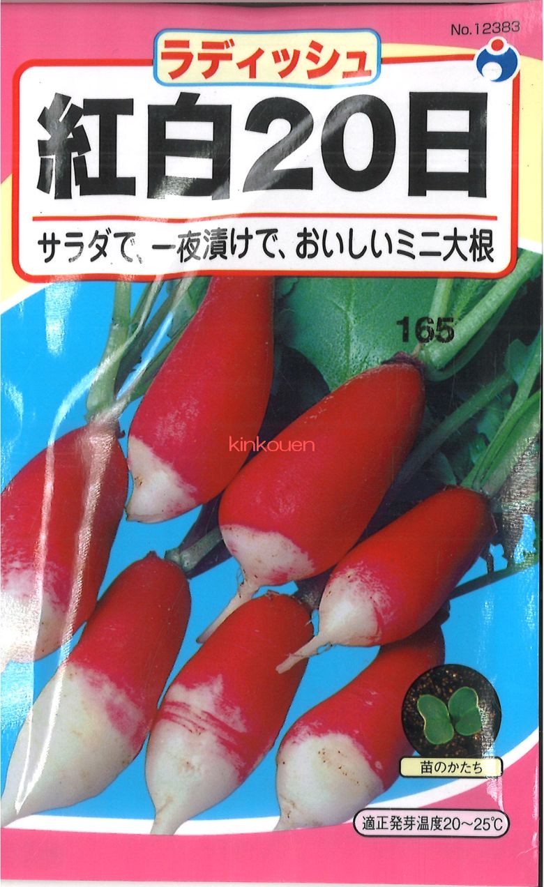 楽天市場 1 9 11 代引不可 送料5袋まで80円 赤丸日大根 日 二十日大根の種 廿日大根の種 ハツカダイコンの種 ラディッシュの種 Seed たね Tane 種 種子 大根 カブの種 錦幸園 楽天市場店