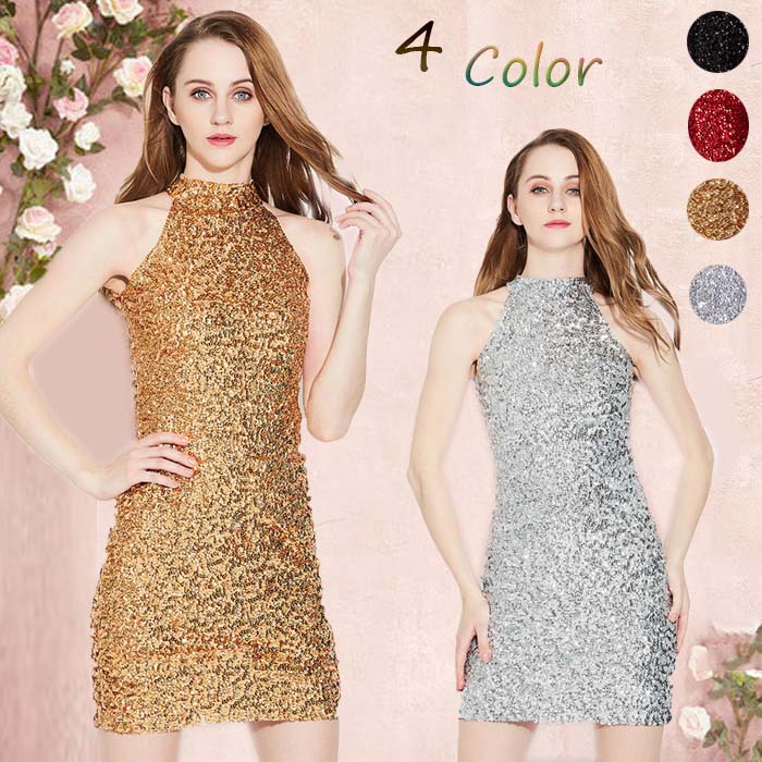 楽天市場】スパンコール ダンス衣装 ワンピース 5COLOR アメリカン