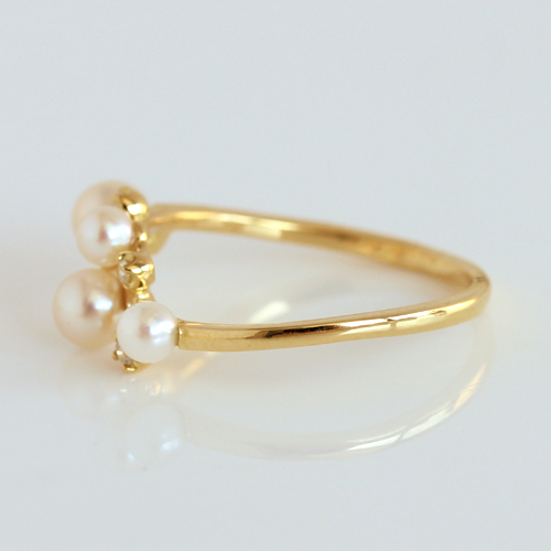 【楽天市場】あこや真珠 本真珠 アコヤパール ダイヤモンド ダイアモンド 指輪 リング レディース・プティ・フローリデ K10 10K 10金