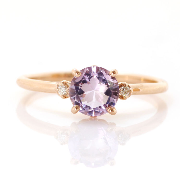 アメジスト　リング　指輪　紫の宝石　パープル