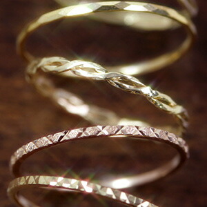 ピンキーサイズ対応 レディース 指輪 リング ピンクゴールド ジュエリー レディース 重ねづけ 極細 おしゃれ おすすめ ホワイトゴールド ラジューレ 華奢リング 10k 選べる ホワイトゴールド リング 3号 15号 指輪 指輪 K10 10金 ゴールドリング K10 人気 10金