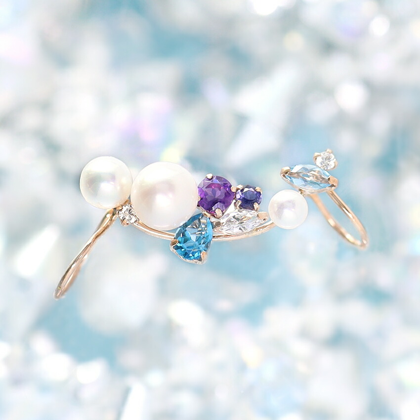 楽天市場】【最短当日出荷】【左耳用】北斗七星モチーフ 淡水パール