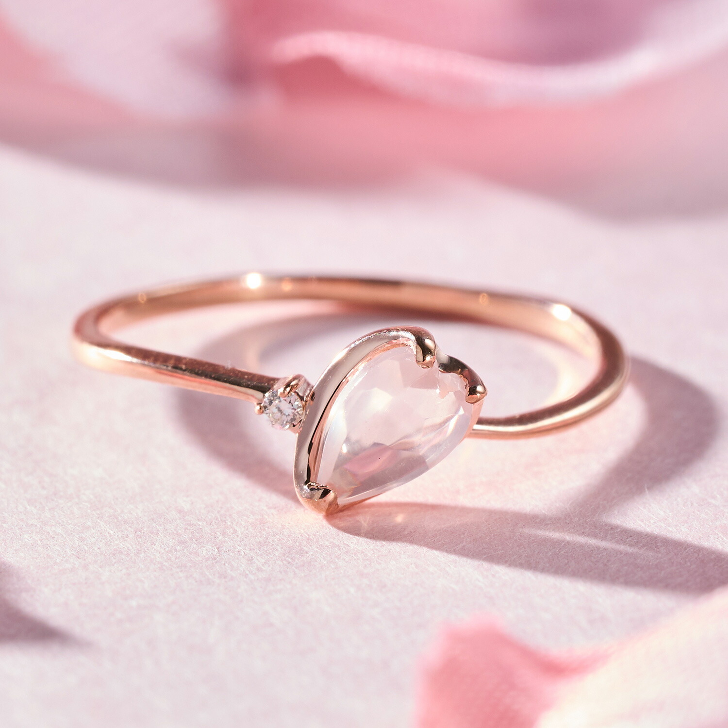 楽天市場】ティアラモチーフ ダイヤモンド K10 ピンクゴールド