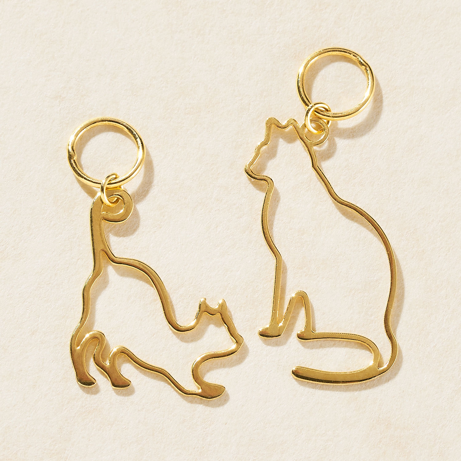 楽天市場】【最短当日出荷】 猫モチーフ 白蝶貝 オニキス K10 ゴールド