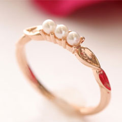 競売 パール ピンクゴールド リング 指輪 ミルヒレーチェ 華奢 シンプル 可愛い ゆびわ ジュエリー ブランド 宝石 史上一番安い Subscription Alqabas Com