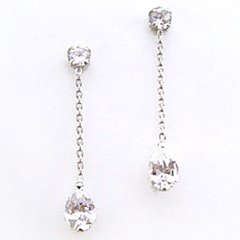 品質保証 ピアス 可愛いピアス 小粒 シンプル 華奢 ホワイトゴールドピアス クレール キュービック ジュエリー 宝石 ブランド Www Dgb Gov Bf