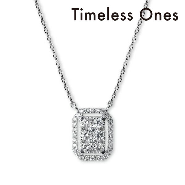 【最短当日出荷】プラチナ ダイヤモンド ネックレス【オクタゴン】Timeless Ones