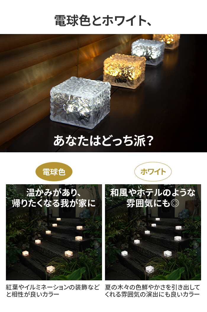 ソーラーライト SoLuck(ソラック) W1 W2【保証120日