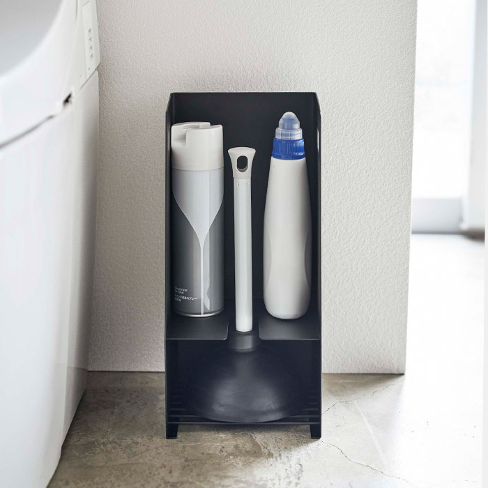 楽天市場 ラバーカップ収納 収納付きラバーカップスタンド タワー Tower 5236 5237 ホワイト ブラック 山崎実業 Yamazaki トイレ 収納 トイレ詰まり コーナーラック 吸引カップ キュッポン 目隠し 角型 四角 プランジャー クリーナー 清掃用具 道具入れ 北欧 シンプル 白