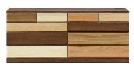チェスト TAKE テイク 幅150cm 4段 ローチェスト タンス 引出し 収納 コンセント 天然木 ウォールナット タモ バーチ アルダー ニレ ポプラ 国産 日本製 開梱・設置サービス【smtb-KD】【P10】