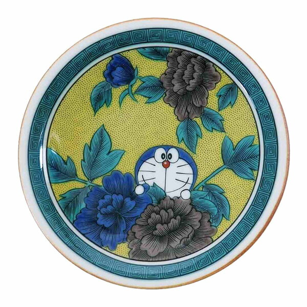 ドラえもん「時代画風/九谷焼小皿(吉田屋風・四彩)」画像
