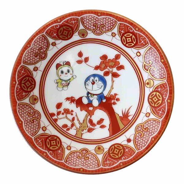ドラえもん - ドラえもん レア✴︎小皿 九谷焼 時代画風 古久谷風/亀甲 金正陶器 和食器 九谷焼 小皿 時代画風 ドラえもん 古久谷風/亀甲 金正陶器 和