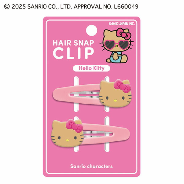 新品 激レア ハローキティ バタフライ ヘアクリップ アゲハ ヘアピアス 当時物 ハローキティ - ふわふわ キティちゃん ヘアクリップ 2個セット