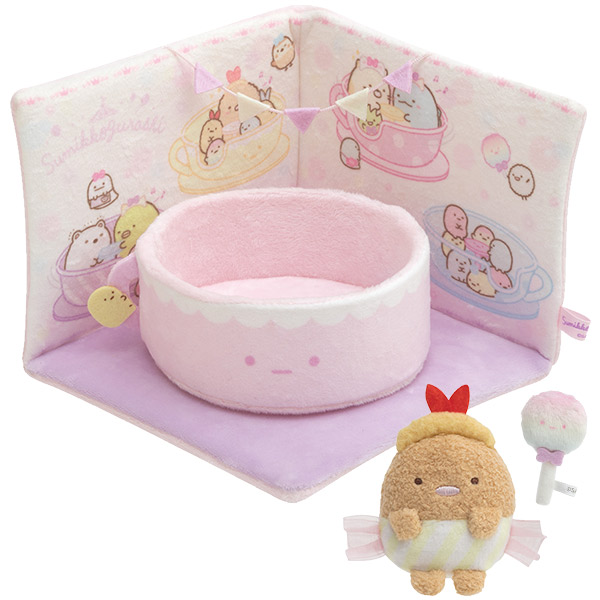 たぴおかパーク 受注 シーンぬいぐるみ メリーゴーランド すみっコぐらし たぴおかパーク シーンぬいぐるみ ぺんぎん おばけ すみっコ