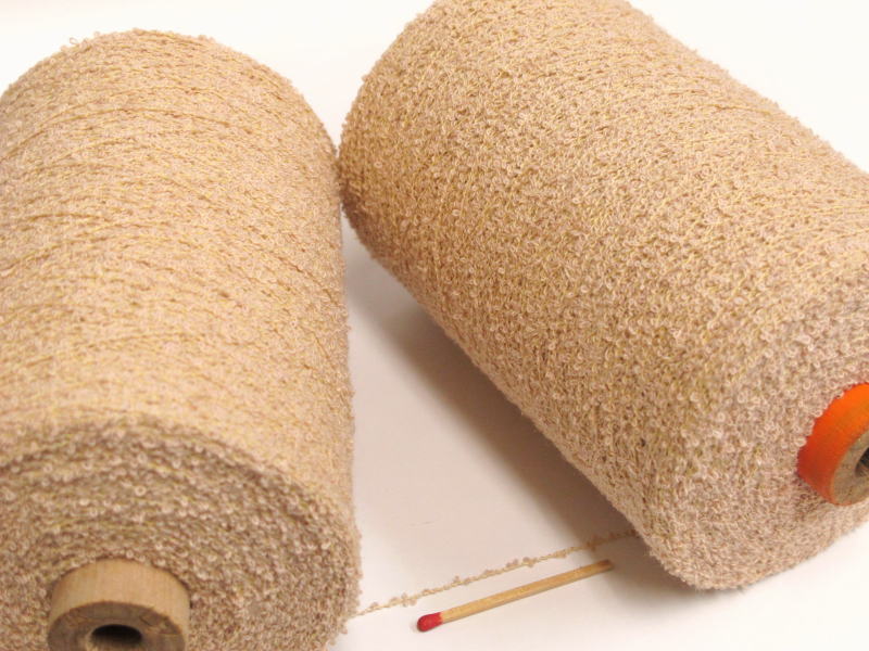 【楽天市場】【綿ループ（ベージュ）】 やわらかくてサラッサラの風合いの綿糸♪爽やかな手ざわりが気持ちいい変化糸です。：糸のきんしょう