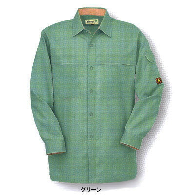 作業着 作業服 コーコス P-5588 防汚・製品制電 長袖シャツシャツ 4L-5L[作業服から事務服まで総アイテム数10万点以上!][綺麗で丁寧な刺しゅう職人の店]