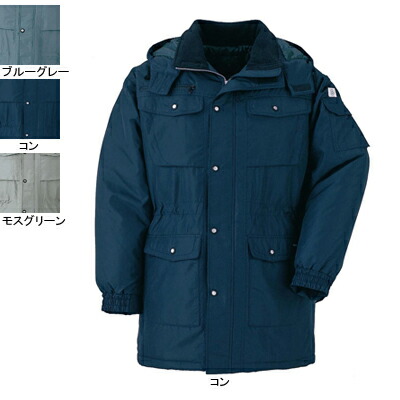 ジーベック XEBEC 御役目服 151 厚地の外套 M-LL 防寒着 防寒服 秋冬 防寒上衣 御役目着 メンズ 細工物御召しもの