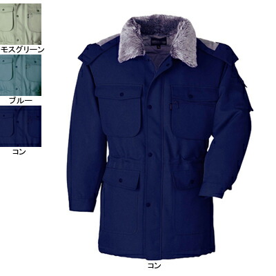 ジーベック XEBEC 御役目服 171 厚地の外套 4L-5L 防寒着 防寒服 秋冬 防寒上衣 御役目着 メンズ 細工物御召しもの