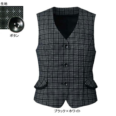 事務服・制服・オフィスウェア ヌーヴォ FV35859 ベスト 5号-19号|作業服専門店キンショウ
