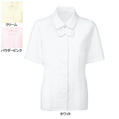 事務服・制服・オフィスウェア ヌーヴォ FB7088 ブラウス/リボン付（半袖） 21号-23号 6,714円