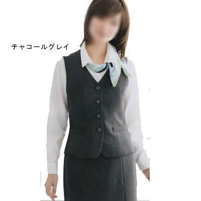 事務服・制服・オフィスウェア ユニレディ U5132 ベスト 17号-19号