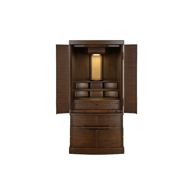 新品　家具調仏壇1300　台付　オーク材　ライト色　在庫限り　送料無料 仏壇 内扉式モダン仏壇 オーク ライト色 — 仏壇・仏具専門店