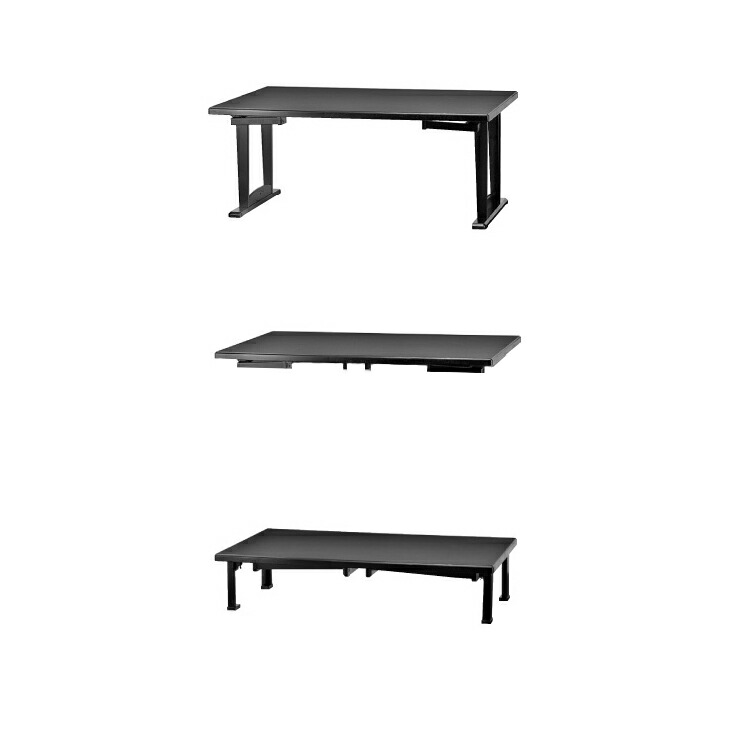 幅180×奥行90 和洋兼用2WAYテーブル 幅180×奥行90×高61(33)cm 重量:約24.6kg 軽座 完成品|金太郎家具